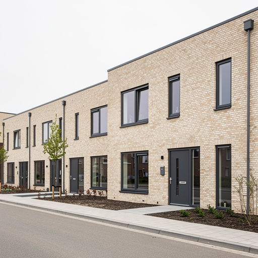 nieuwbouwwoning in Elst met antraciet kunststof kozijnen en bijpassende voordeur