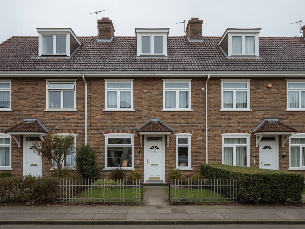 foto van ouderwetse huizen