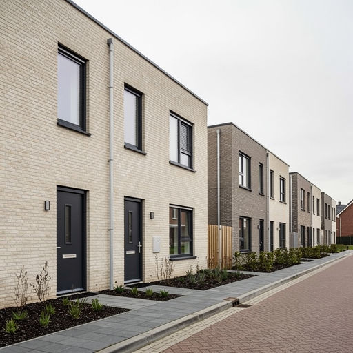 nieuwbouwwoning in Maarsbergen met antracietkleurige kunststof kozijnen en bijpassende voordeur