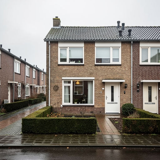foto van ouderwetse huizen