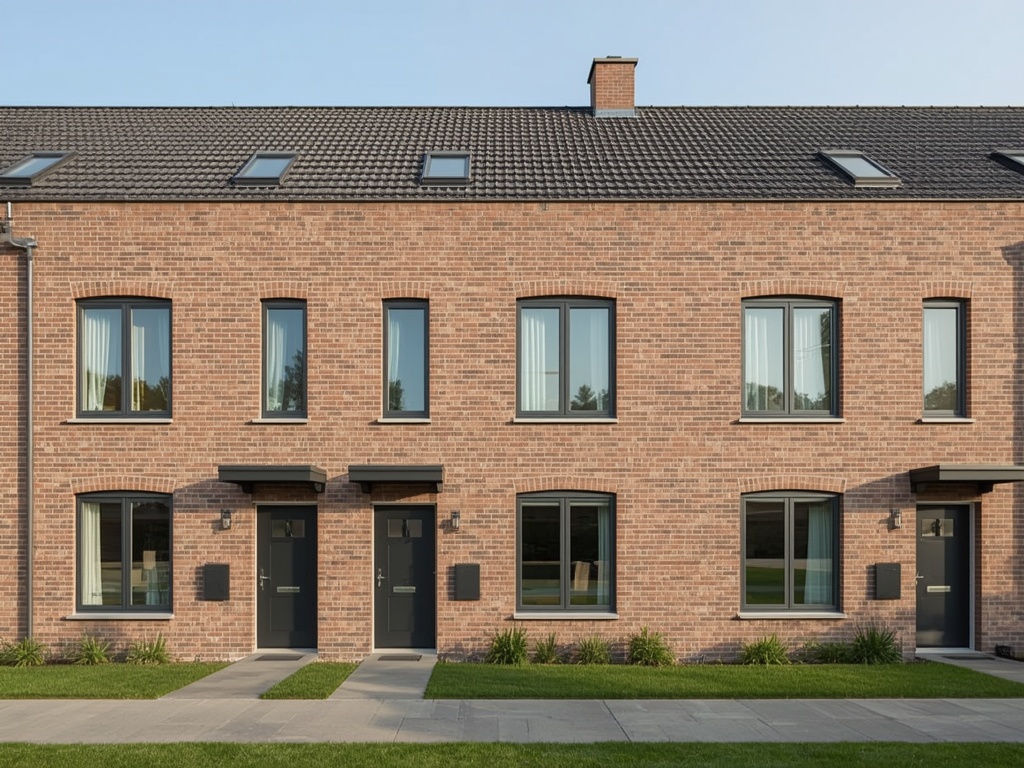 nieuwbouwwoning in Maarn met antracietkleurige kunststof kozijnen en bijpassende voordeur