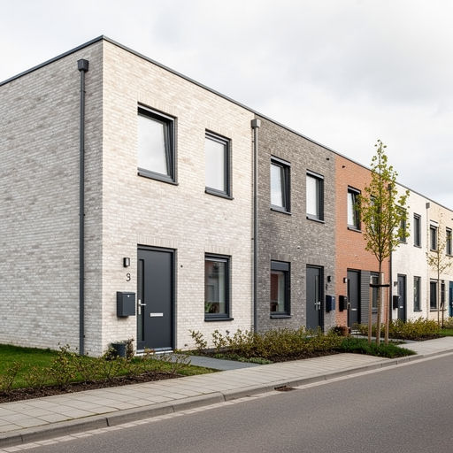 nieuwbouwwoning in Scherpenzeel met antracietkleurige kunststof kozijnen en bijpassende voordeur