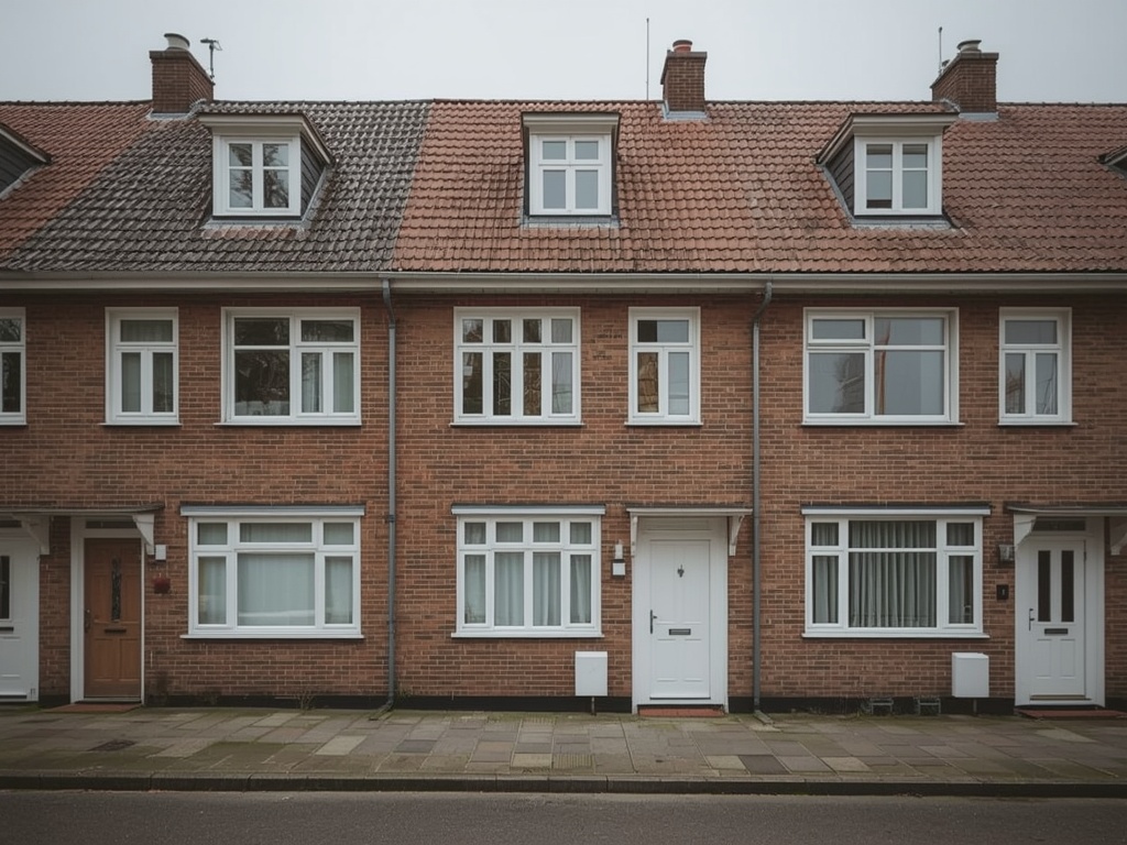 foto van ouderwetse huizen