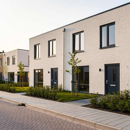 nieuwbouwwoning in Bennekom met antracietkleurige kunststof kozijnen en bijpassende voordeur