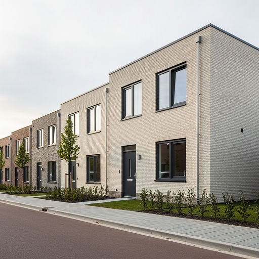 nieuwbouwwoning in Veenendaal met antraciet kunststof kozijnen en bijpassende voordeur