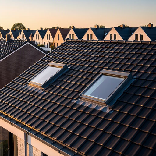 Kunststof dakraam in het schuine dak van een woning in Veenendaal