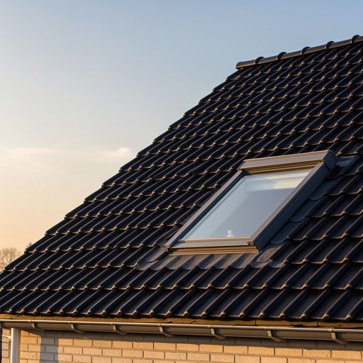 Wit kantelbaar kunststof dakraam met HR++ glas in een zolderkamer