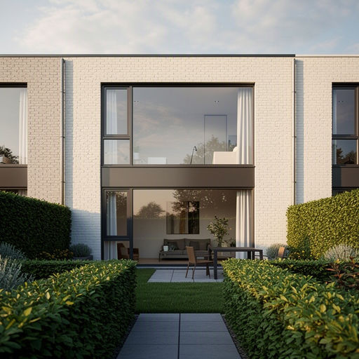 Antraciet kunststof kozijnen aan een gerenoveerd jaren 30-huis